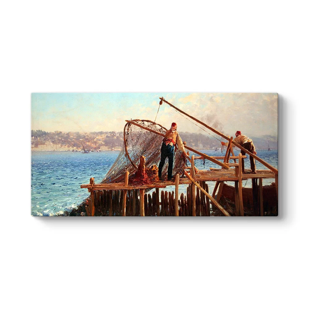Fausto Zonaro - Balıkçılar Tablosu - Model 5